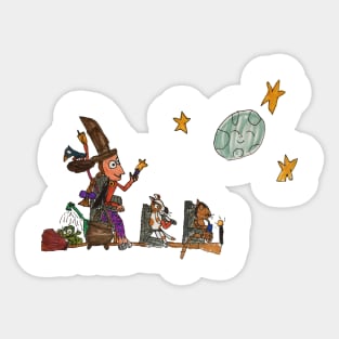 Room on the Broom Sticker